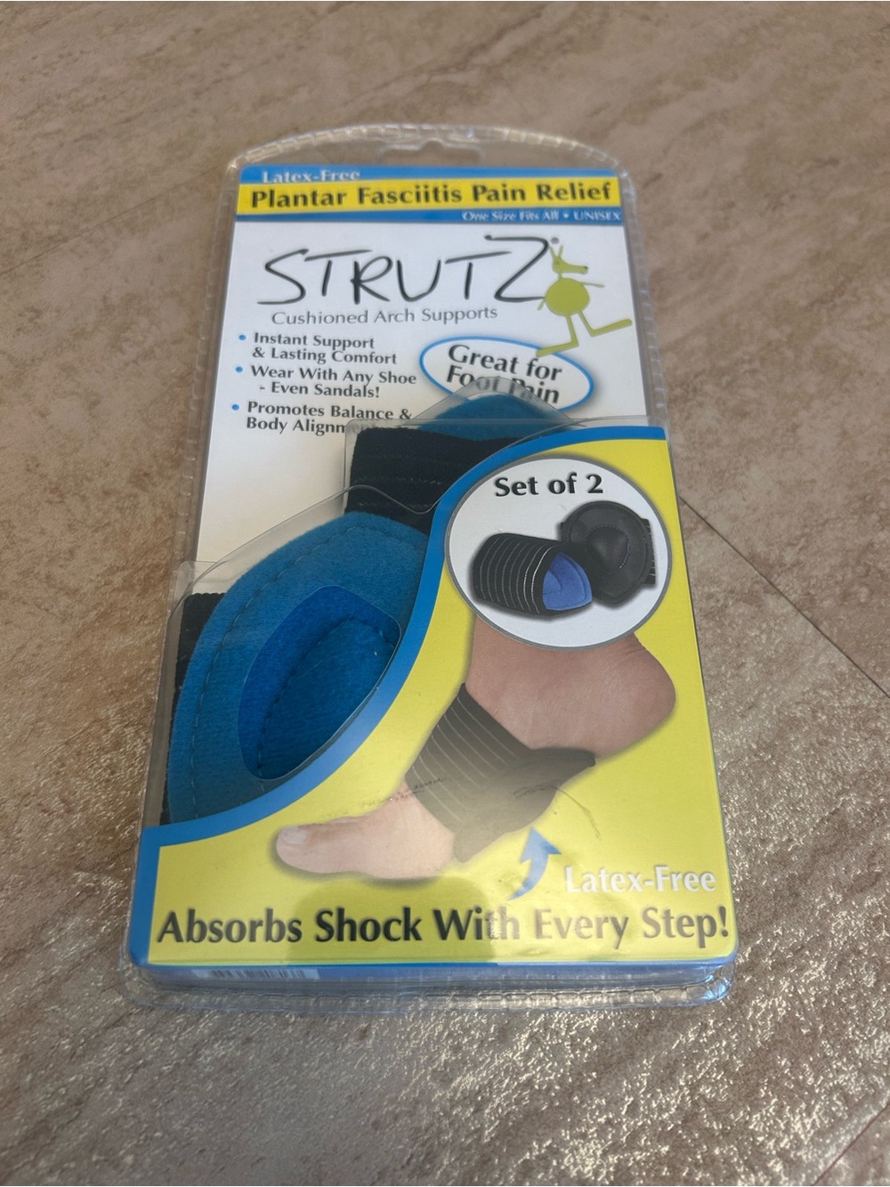Strutz Sole Planter Fasciitis Pain Relief Cushion One Size New